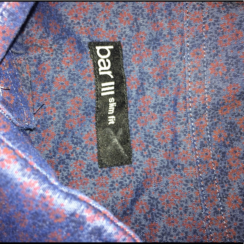 EUC BARIII SlimFit dress shirt 16-16 1/2, 34-35, L - Picture 5 of 6